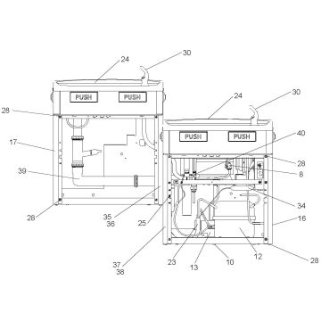 Elkay EMABFTL Dual Station Drinking Fountain Parts Breakdown