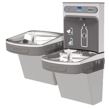 Configuration 3, Left-hand high and right-hand low w/ bottle filler