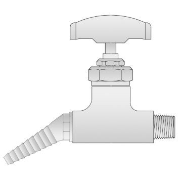 T&S Brass BL-4500-04 Straight Steam Stop