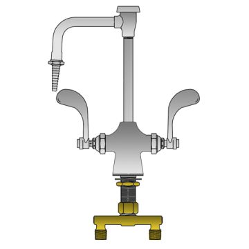 T&S Brass BL-5704-08WH4 Lab Mixing Faucet