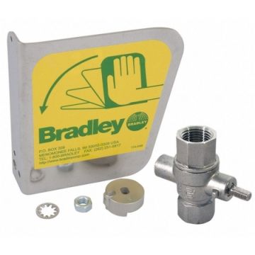 Bradley S30-109 Stainless steel eyewash handle with 1/2"