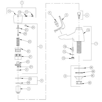 Zurn Z83600 Parts Breakdown 