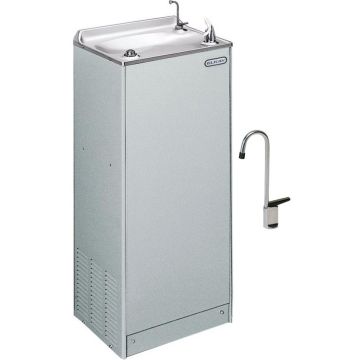 Elkay EFHA8LFP1Z Drinking Fountain with Glass Filler, Foot Pedal and Hot Water Tap