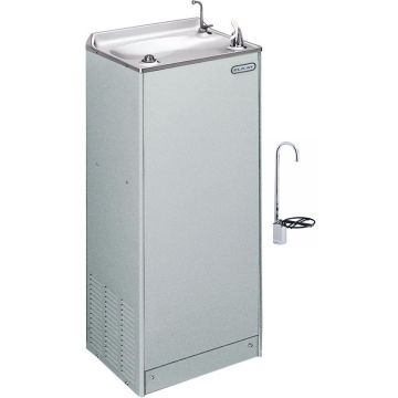 Elkay EFHA8LFP1Z Drinking Fountain with Glass Filler, Foot Pedal and Hot Water Tap