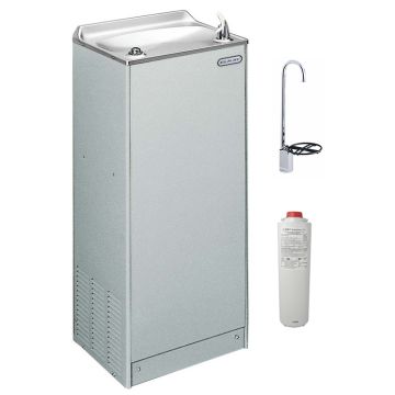 Elkay LFAE14SF1Z Filtered Stainless Steel Drinking Fountain with Glass Filler