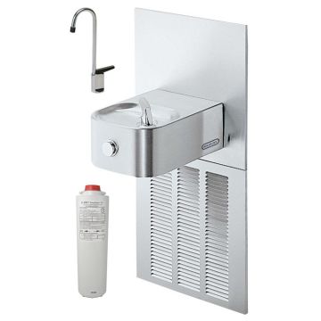 Elkay LNFE8FK Filtered In-Wall Drinking Fountain with Glass Filler