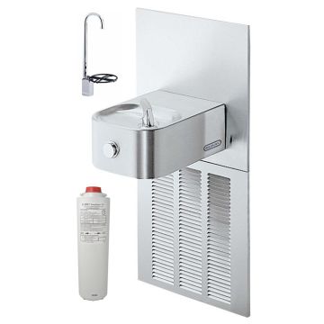 Elkay LNFE8FK Filtered In-Wall Drinking Fountain with Glass Filler
