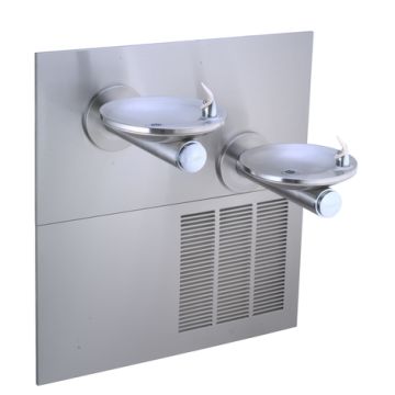 Elkay ERPBV28K In-Wall Dual Drinking Fountain with Vandal-Resistant Bubbler