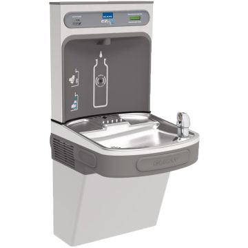 Elkay EZH2O EZSDWSVRSK Stainless Steel NON-REFRIGERATED Drinking Fountain with Bottle Filler and Vandal-Resistant Bubbler