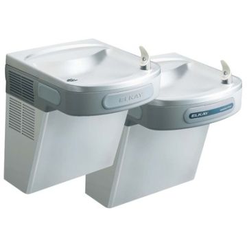 Elkay LZOSTL8SC Filtered Stainless Steel Sensor-Operated Dual Drinking Fountain