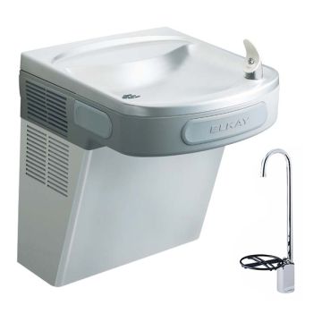 Elkay EZS8SF Stainless Steel Drinking Fountain with Glass Filler