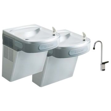 Elkay EZSTL8SFC Stainless Steel Dual Drinking Fountain with Glass Filler