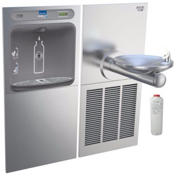 Elkay EZH2O LZWS-SFGRN8K w/LRPBGRNM8K Bottle Filling Station