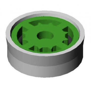 T&S Brass FD15 Flow Control Disc, 1.5 GPM, Green Insert