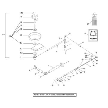 Bradley S19-220HFP Parts Breakdown