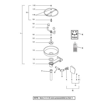Bradley S19-220K Parts Breakdown