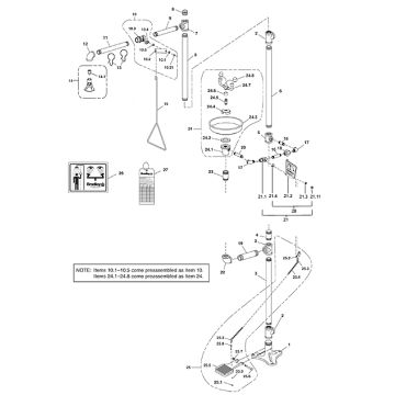 Bradley S19-310LL Parts Breakdown