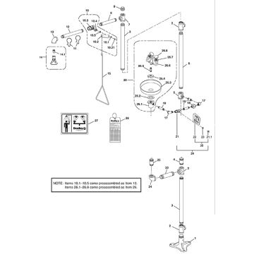 Bradley S19-310SBFW Parts Breakdown