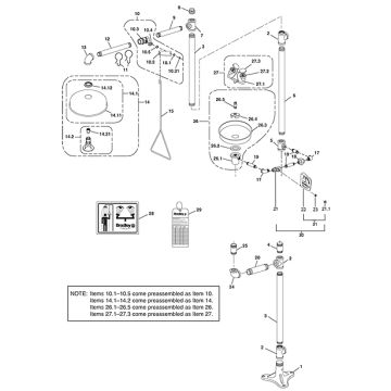 Bradley S19-310TT Parts Breakdown