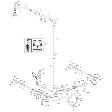 Bradley S19-310TW Parts Breakdown