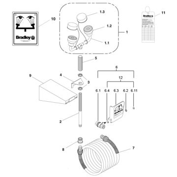 Bradley S19-630 Parts Breakdown