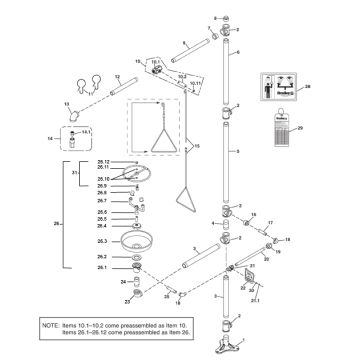 Bradley S19-310BFSS Parts Breakdown