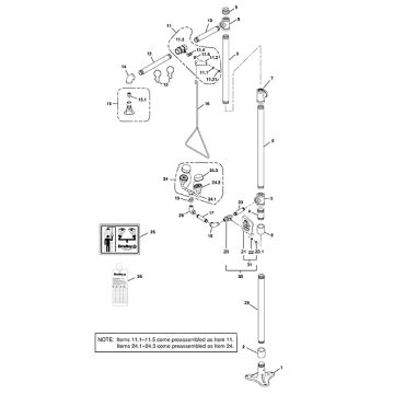 Bradley S19-310GG Parts Breakdown