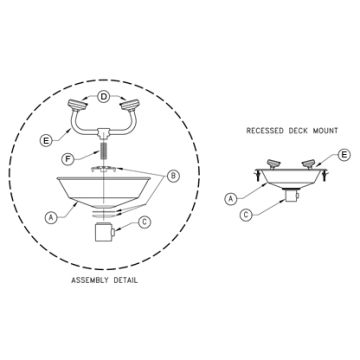 Recessed Deck Mount