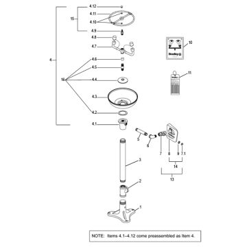 Bradley S19-210F Parts Breakdown
