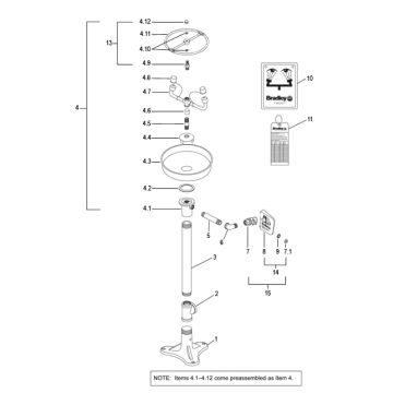 Bradley S19-210K Parts Breakdown