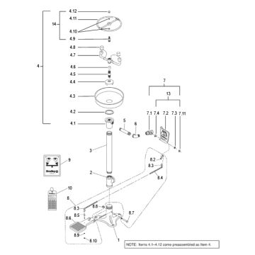 Bradley S19-210X Parts Breakdown