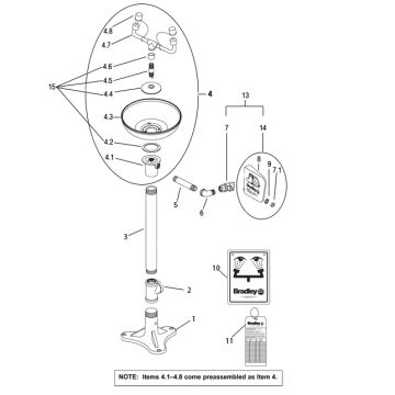 Bradley S19-210 Parts Breakdown