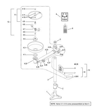 Bradley S19-210BF Parts Breakdown