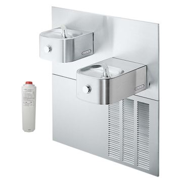 Elkay LNTE8K Filtered In-Wall Dual Drinking Fountain
