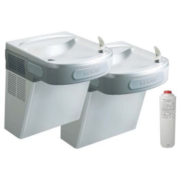 Elkay LZSTL8SC Filtered Stainless Steel Dual Drinking Fountain
