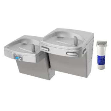 Oasis PGF8ACSLTM Filtered Stainless Steel Sensor-Operated Dual Drinking Fountain