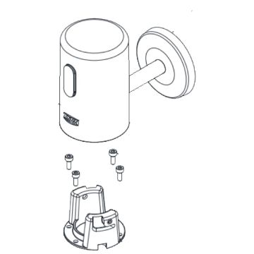 Zurn PTR6200-HW-L-0.125-VR-RF Hardwired Metal 0.125 GPF Urinal Sensor Cap Retrofit Kit