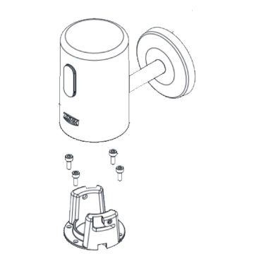 Zurn PTR6200-HW-L-1.0-VR-RF Hardwired Metal 1.0 Urinal Sensor Cap Retrofit Kit