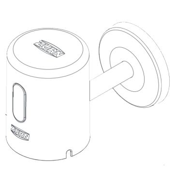 Zurn PTR6200-HW-L-1.1 Hardwired 1.1 GPF Toilet Sensor Cap Assembly
