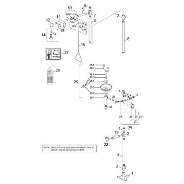 Bradley S19-310 Combo Parts Breakdown