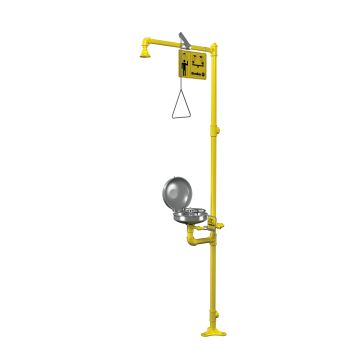 Bradley S19-310DCFW Combination Drench Shower & Eye/Face Wash (with Hinged Dust Cover) (Discontinued)