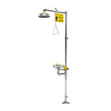 Bradley S19-310JJ Brass Combination Drench Shower & Eyewash (Discontinued)