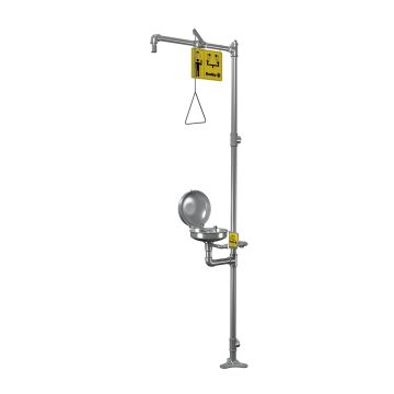 Bradley S19-310SC Stainless Steel Combination Drench Shower & Eyewash