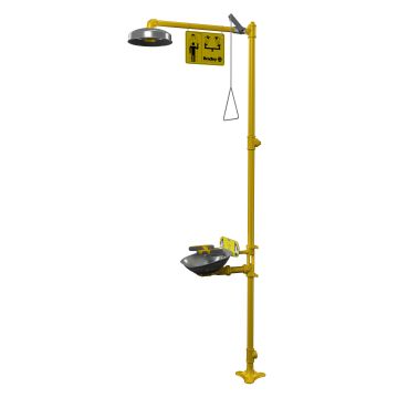 Bradley S193140A1CBDA00 Halo Combination Eyewash and Drench Shower