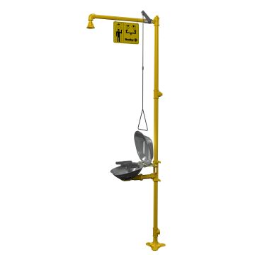 Bradley S19314AA1ABEA00 Halo Combination Eyewash and Drench Shower 