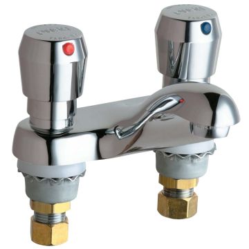 Chicago 802-665ABCP E-Cast Lavatory Metering Faucet