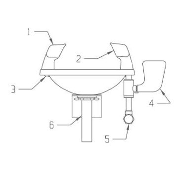 Speakman SE-400 Eye/Face Wash Parts Breakdown
