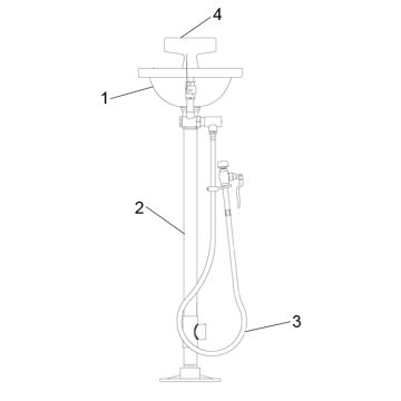 Speakman SE-430 Eye/Face Wash Parts Breakdown