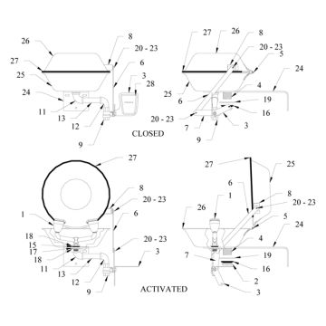 Speakman SE-490-CV Eye/Face Wash Parts Breakdown