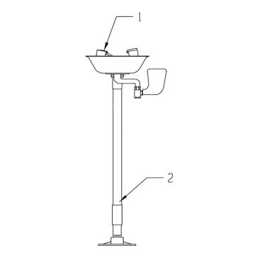 Speakman SE-491 Eye/Face Wash Parts Breakdown